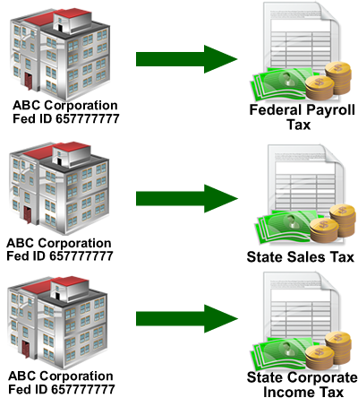 One company multiple taxes