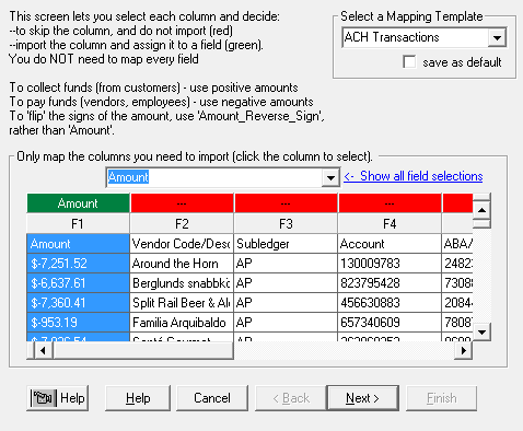 Getting Started - Amount mapped