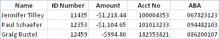 Figure 1 - Ad Hoc Direct Deposit