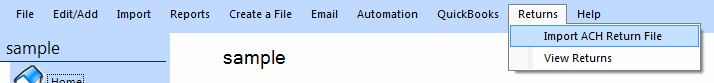 Return-File-Import-Menu