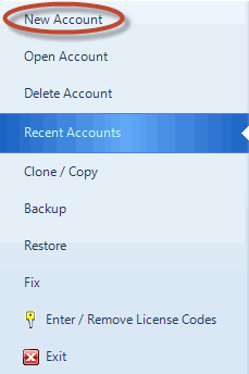 Create New Account