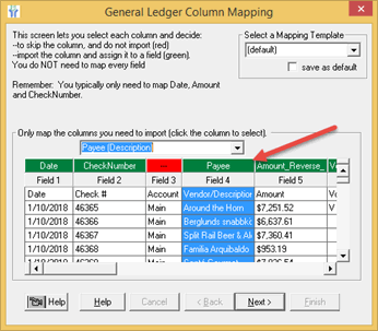 Importing your check file