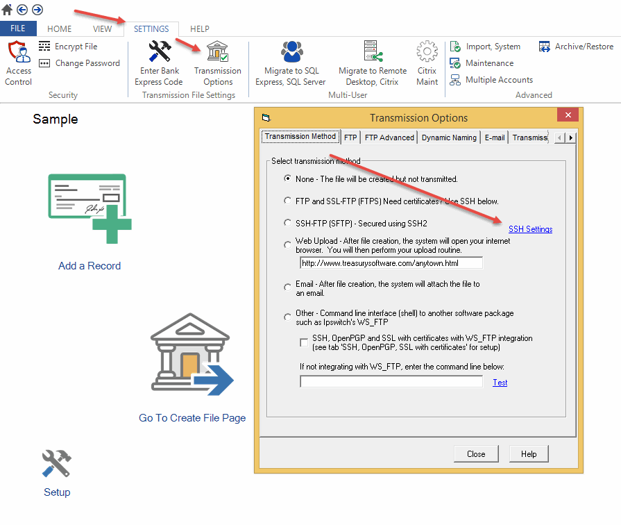 SSH setup